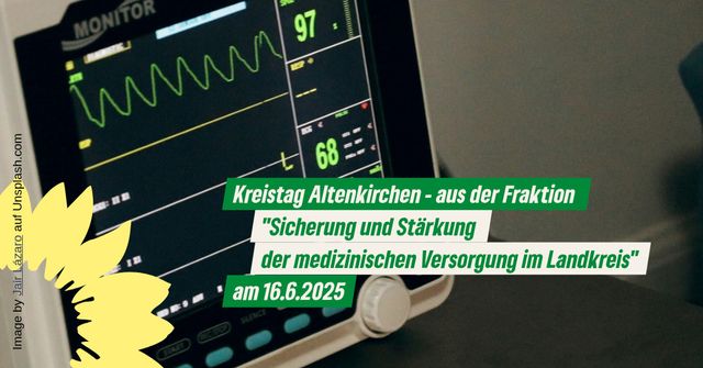 PM der Kreisfraktion zur Sicherung und Stärkung der medizinischen Versorgung im Landkreis