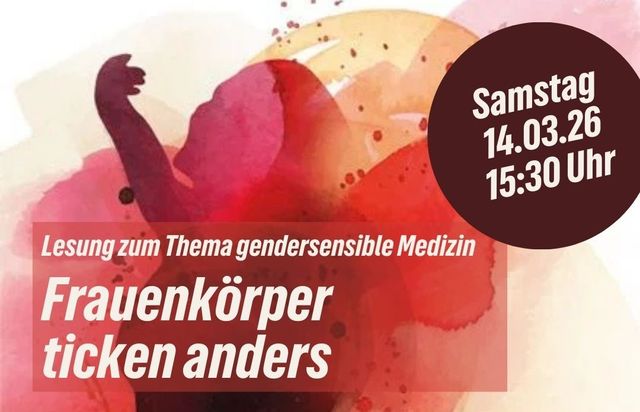 Miriam Funk ließt aus ihrem Buch "Frauenkörper ticken anders"