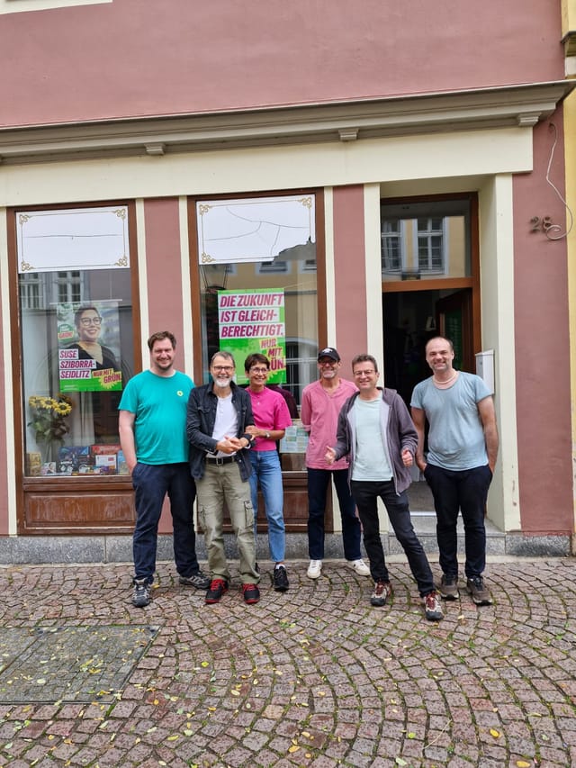 6. September 2026 – Landtagswahl in Sachsen-Anhalt .Wahlkampf in Sachsen-Anhalt Grüne aus dem Kreisverband Altenkirchen mittendrin statt nur dabei
